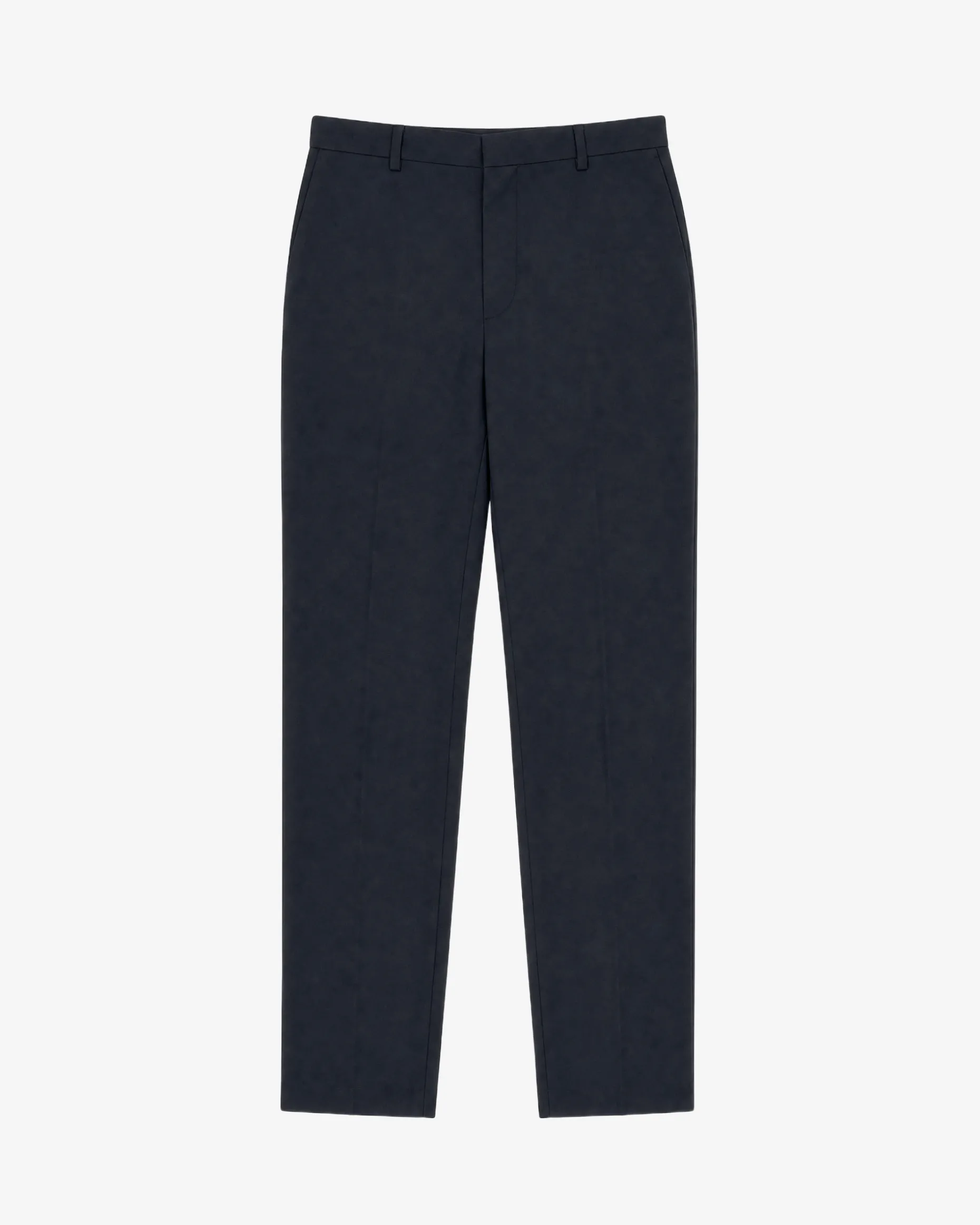 Pantalon de costume en laine ajusté noir
