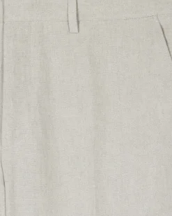 Pantalon de costume en lin beige