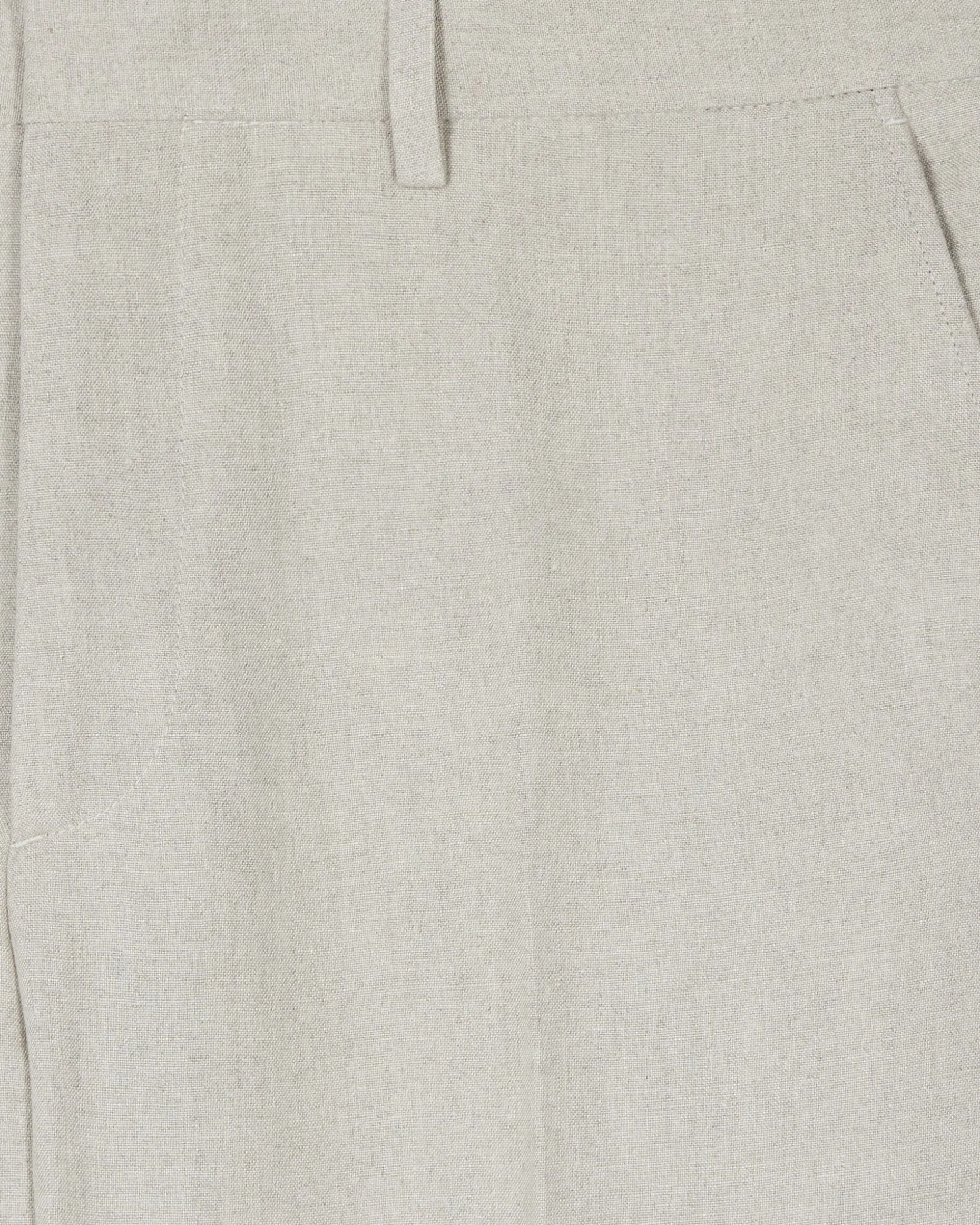 Pantalon de costume en lin beige