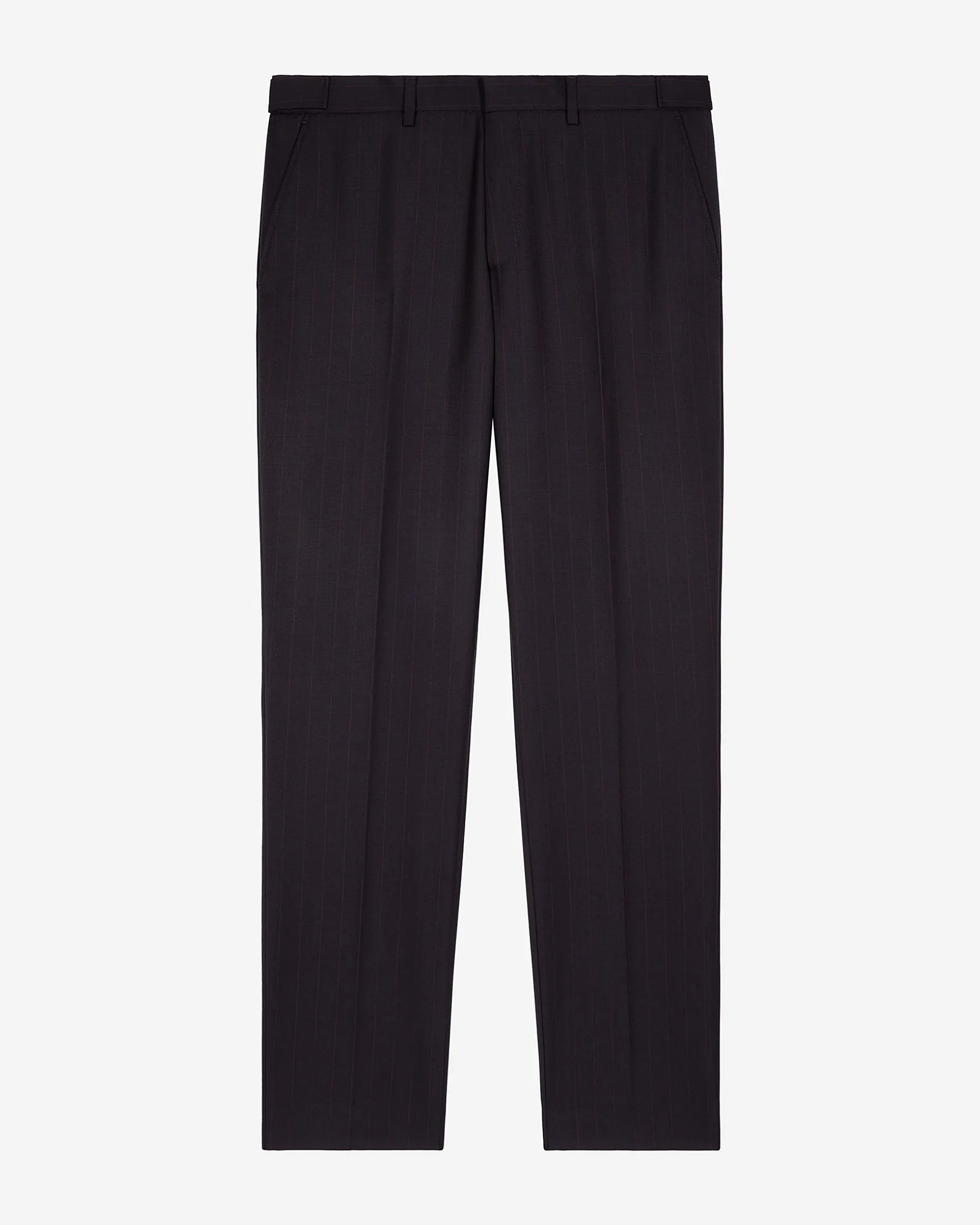 Pantalon de costume à rayures marine