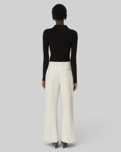 Pantalon en coton beige