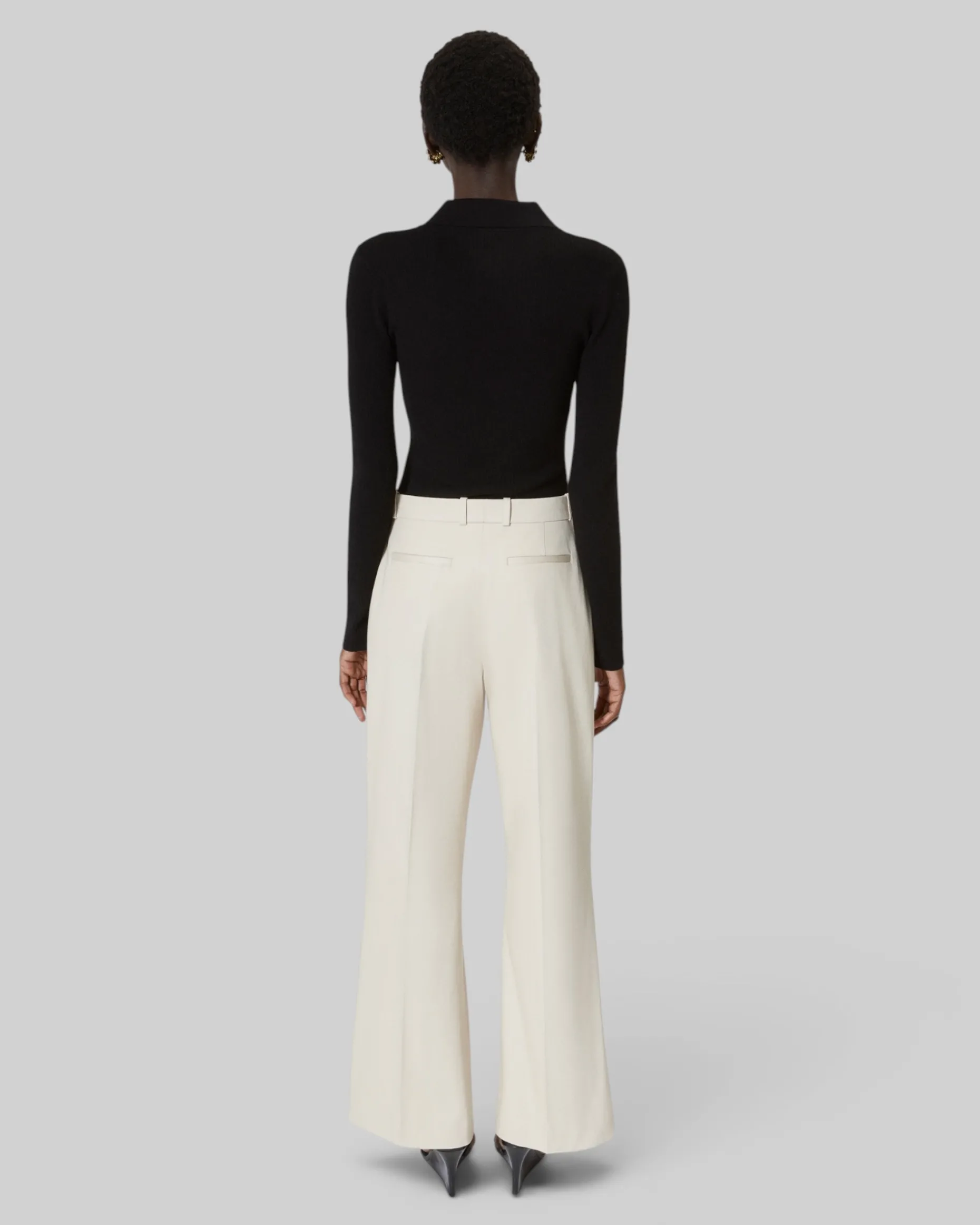 Pantalon en coton beige