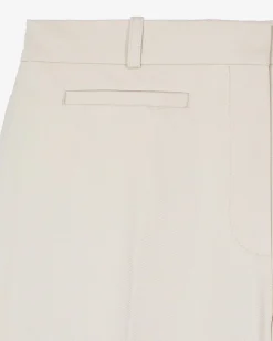 Pantalon en coton beige