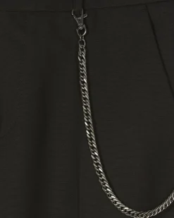 Pantalon large à chaîne noir