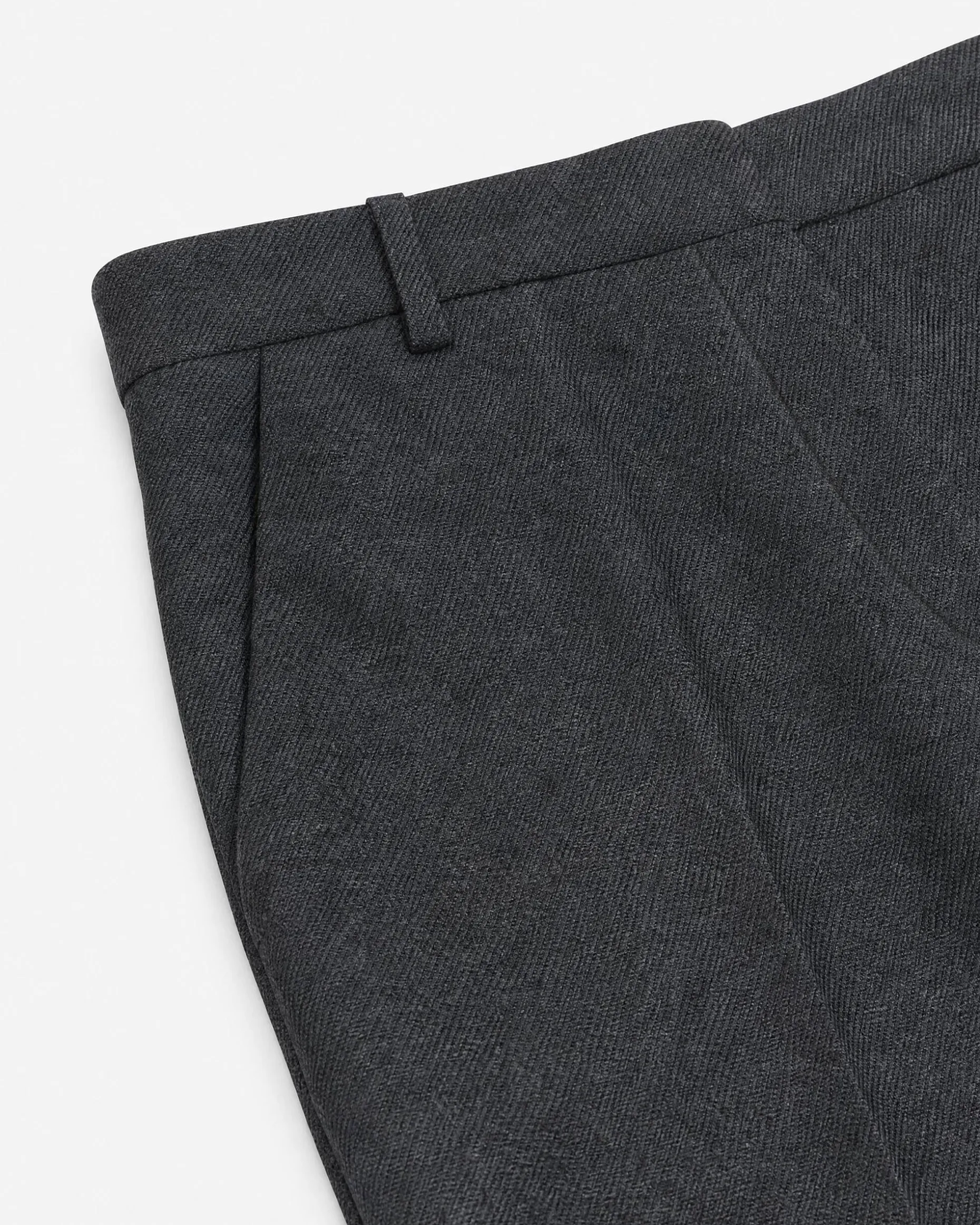 Pantalon large en flanelle gris