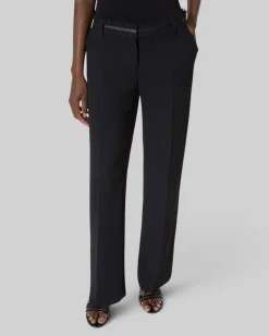 Pantalon tailleur large noir
