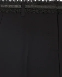 Pantalon tailleur large noir