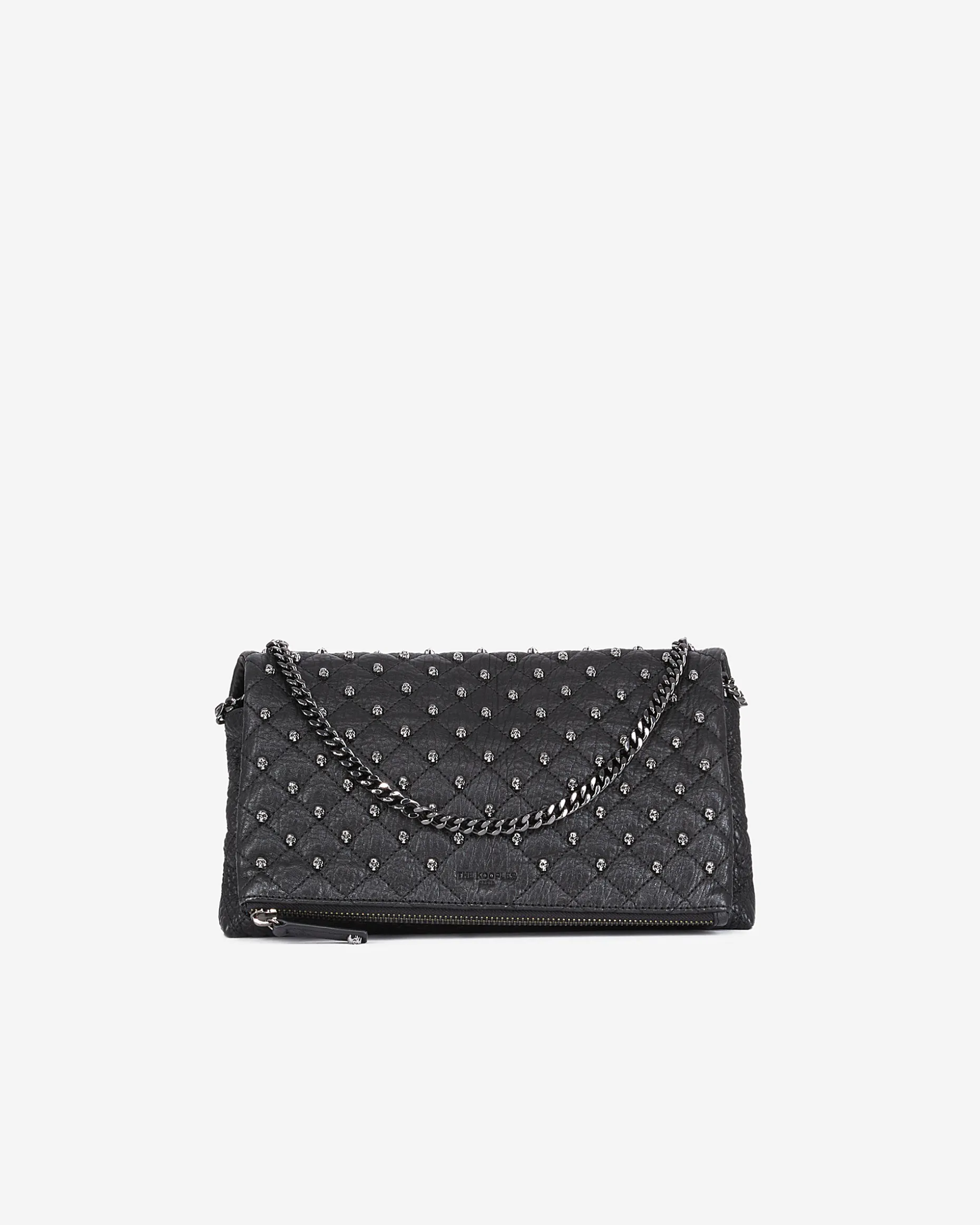 Pochette Héritage small en cuir noire