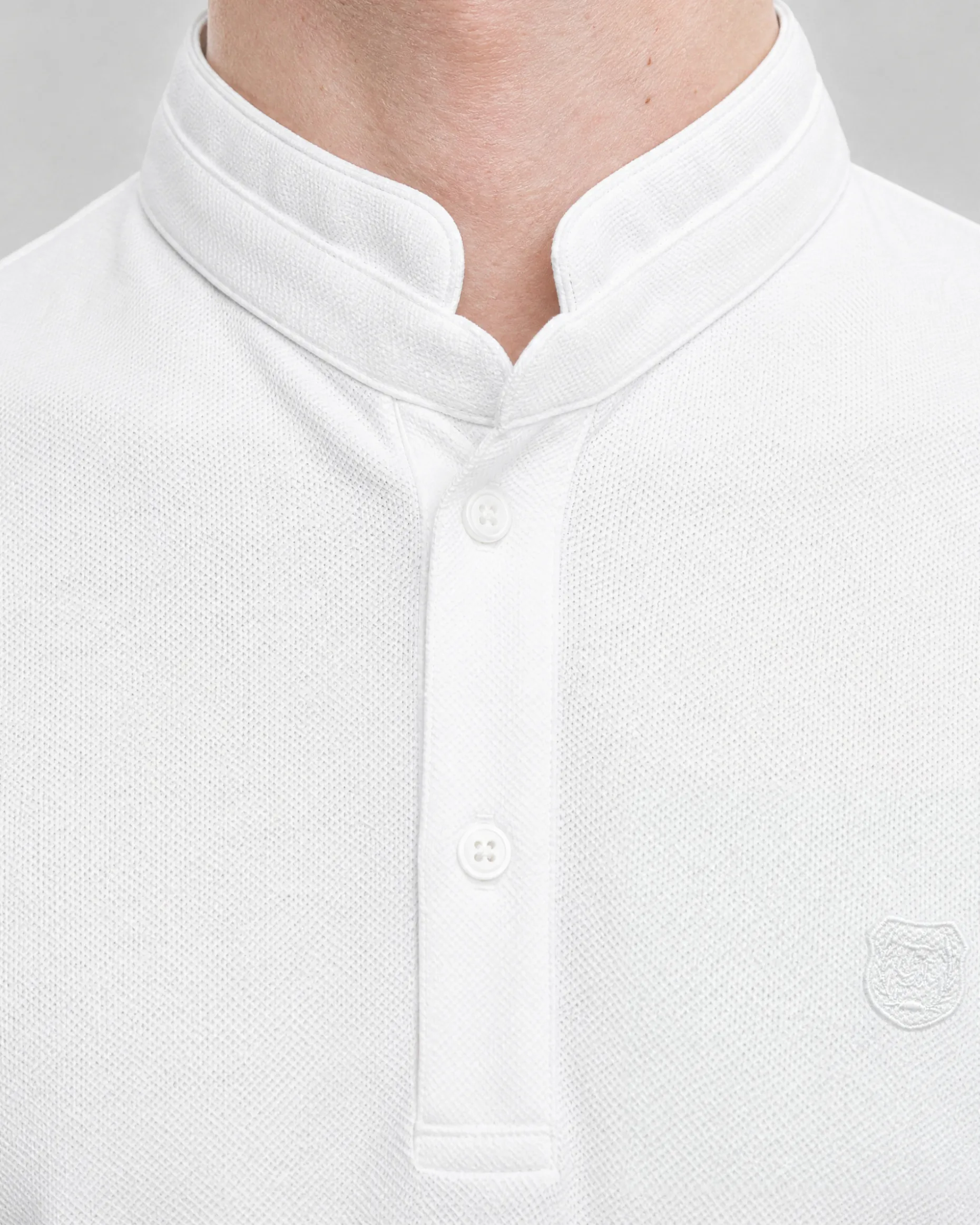 Polo col officier blanc