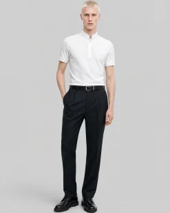 Polo col officier blanc