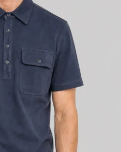 Polo manches courtes marine