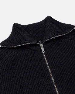Pull col camionneur en laine marine