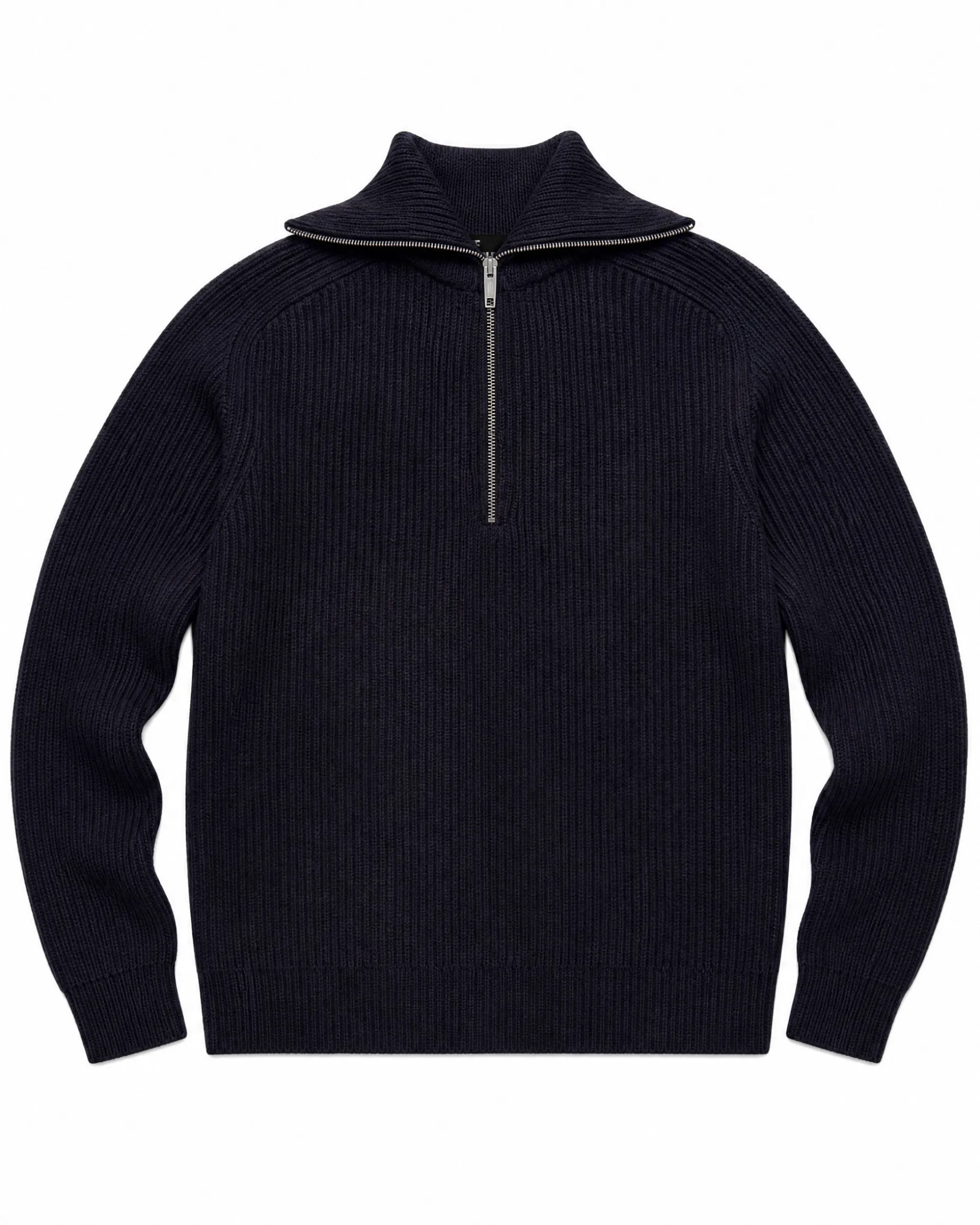 Pull col camionneur en laine marine