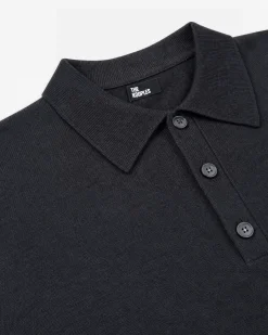 Pull col polo noir