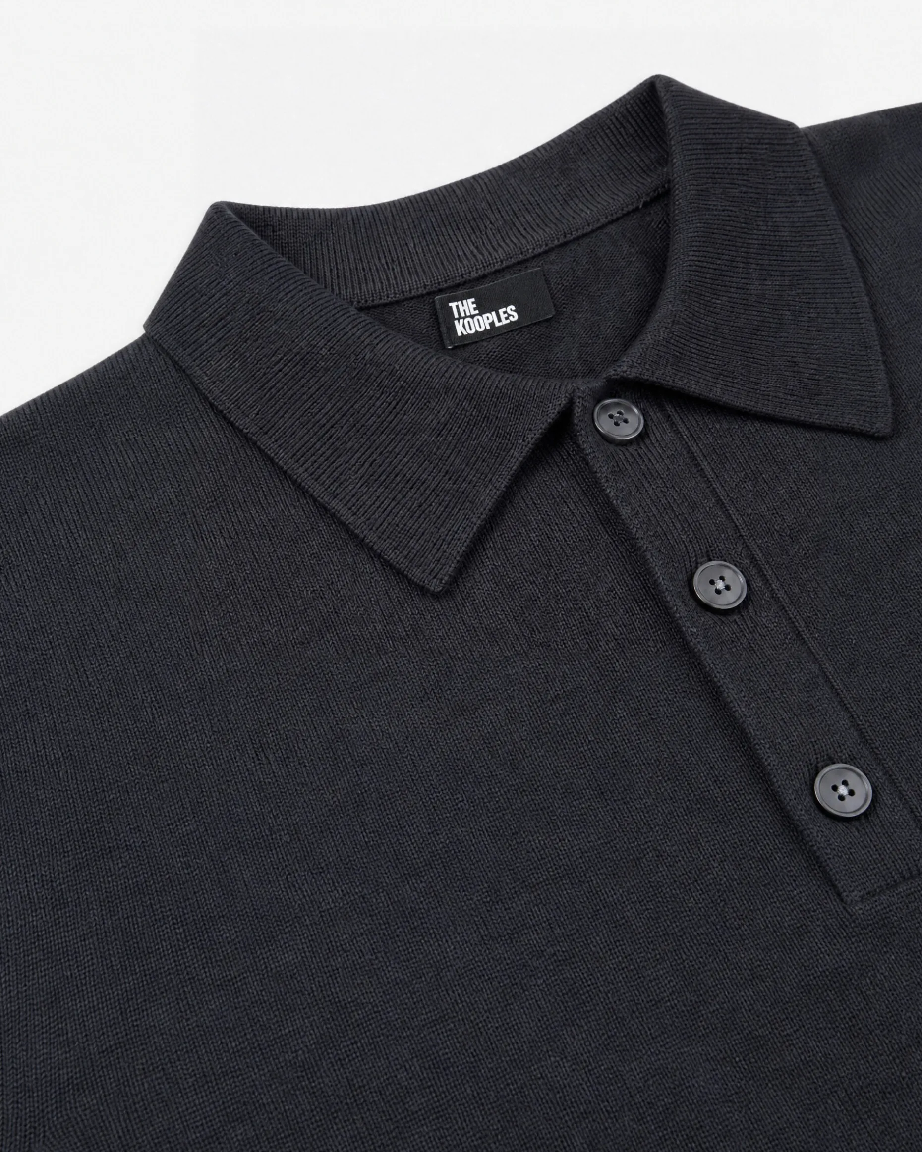Pull col polo noir