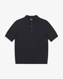 Pull col polo noir