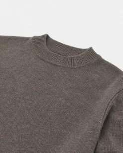 Pull en laine et cachemire marron