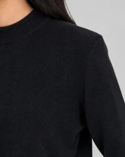 Pull en laine et cachemire noir