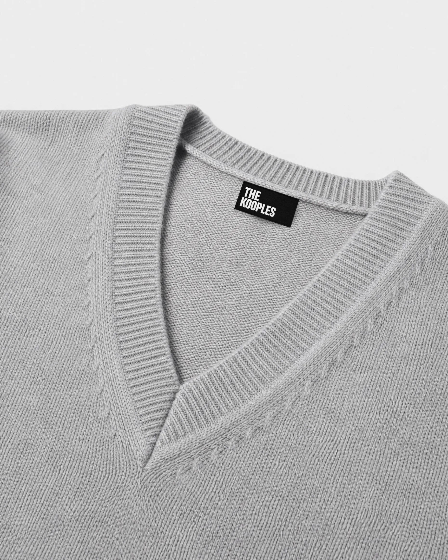 Pull en laine mérinos et cachemire bleu