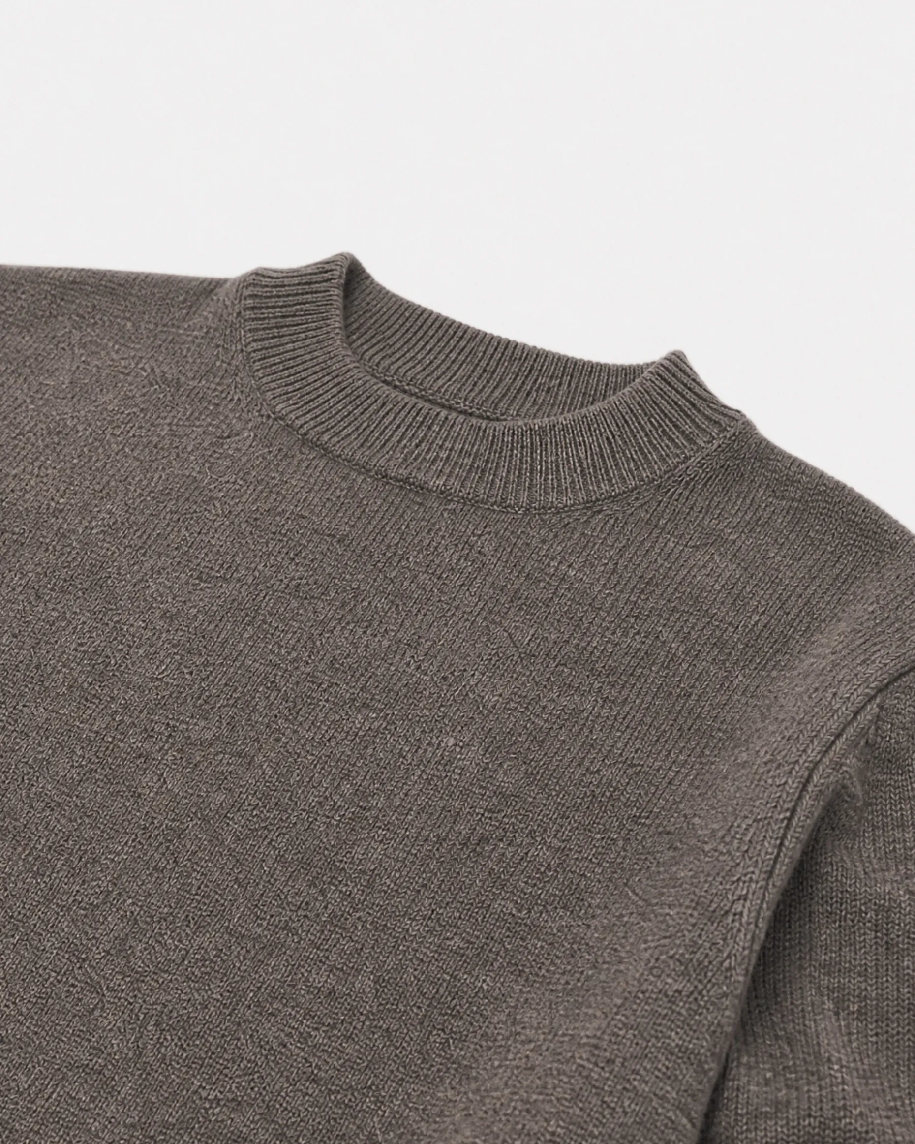 Pull en laine mérinos et cachemire marron