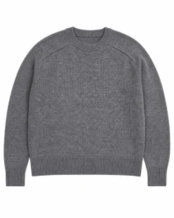 Pull en laine mérinos gris