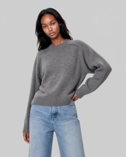 Pull en laine mérinos gris