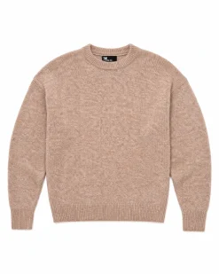 Pull en mohair mélangé beige