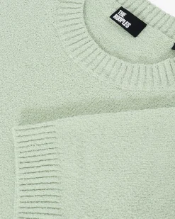 Pull manches courtes vert amande