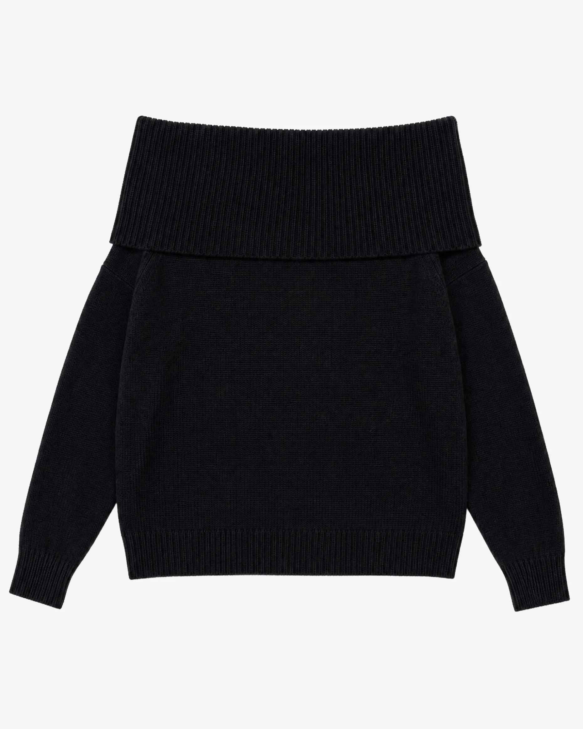 Pull épaules dénudées en laine mérinos
