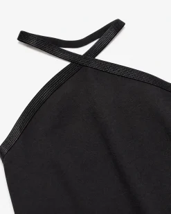 Robe courte avec strass noire