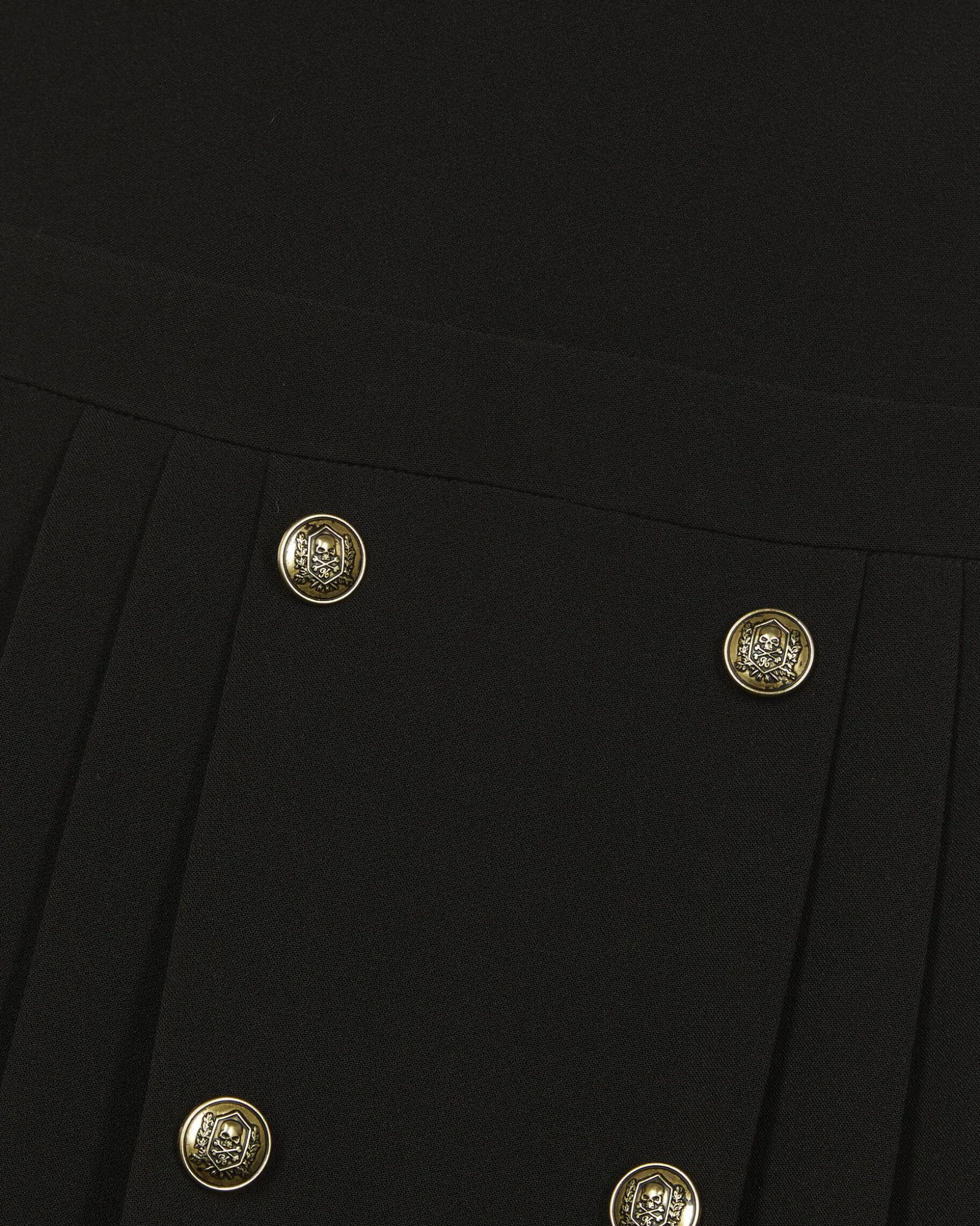 Robe courte dos croisé noire