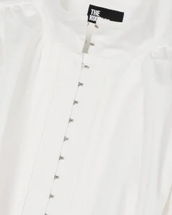 Robe courte en coton blanche