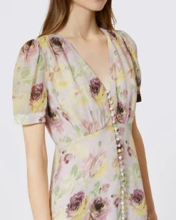 Robe courte imprimé fleuri