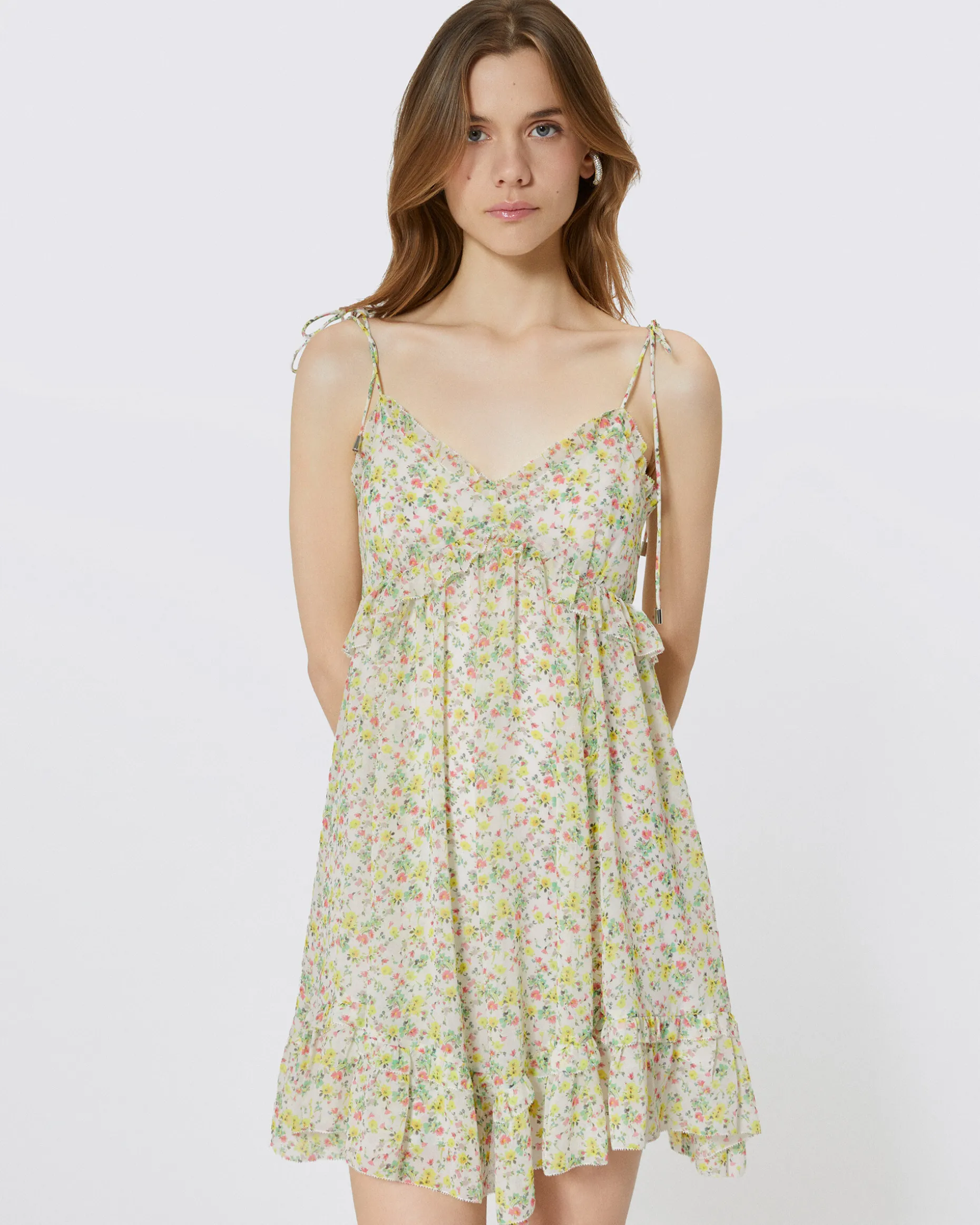 Robe courte imprimé fleuri