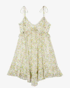 Robe courte imprimé fleuri