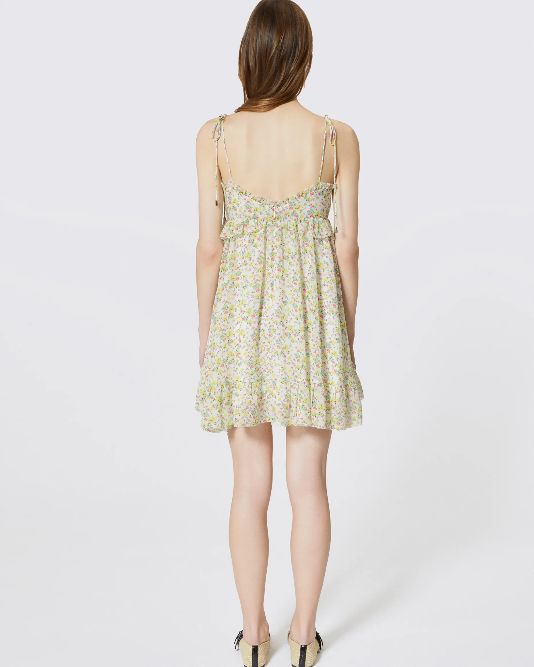 Robe courte imprimé fleuri