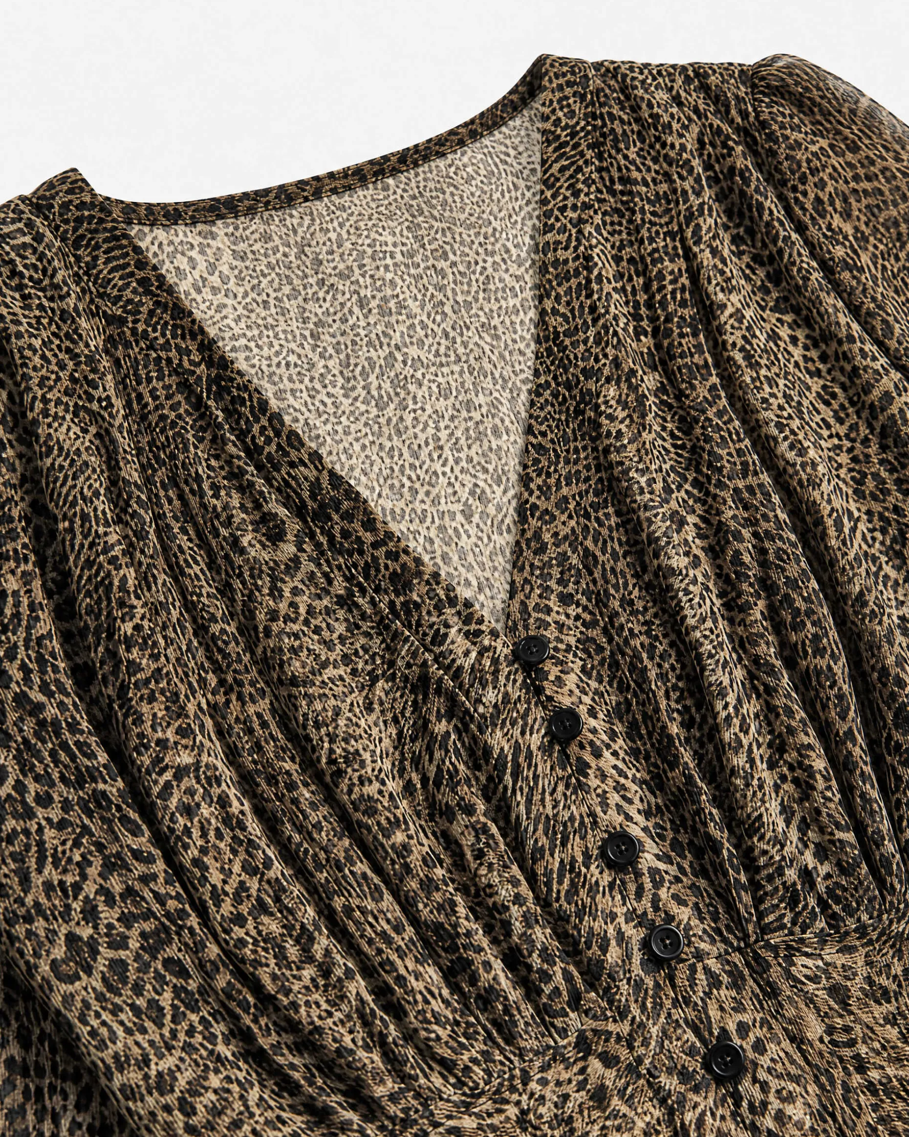 Robe courte imprimé léopard