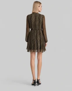 Robe courte imprimé léopard