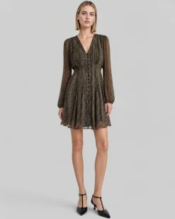 Robe courte imprimé léopard