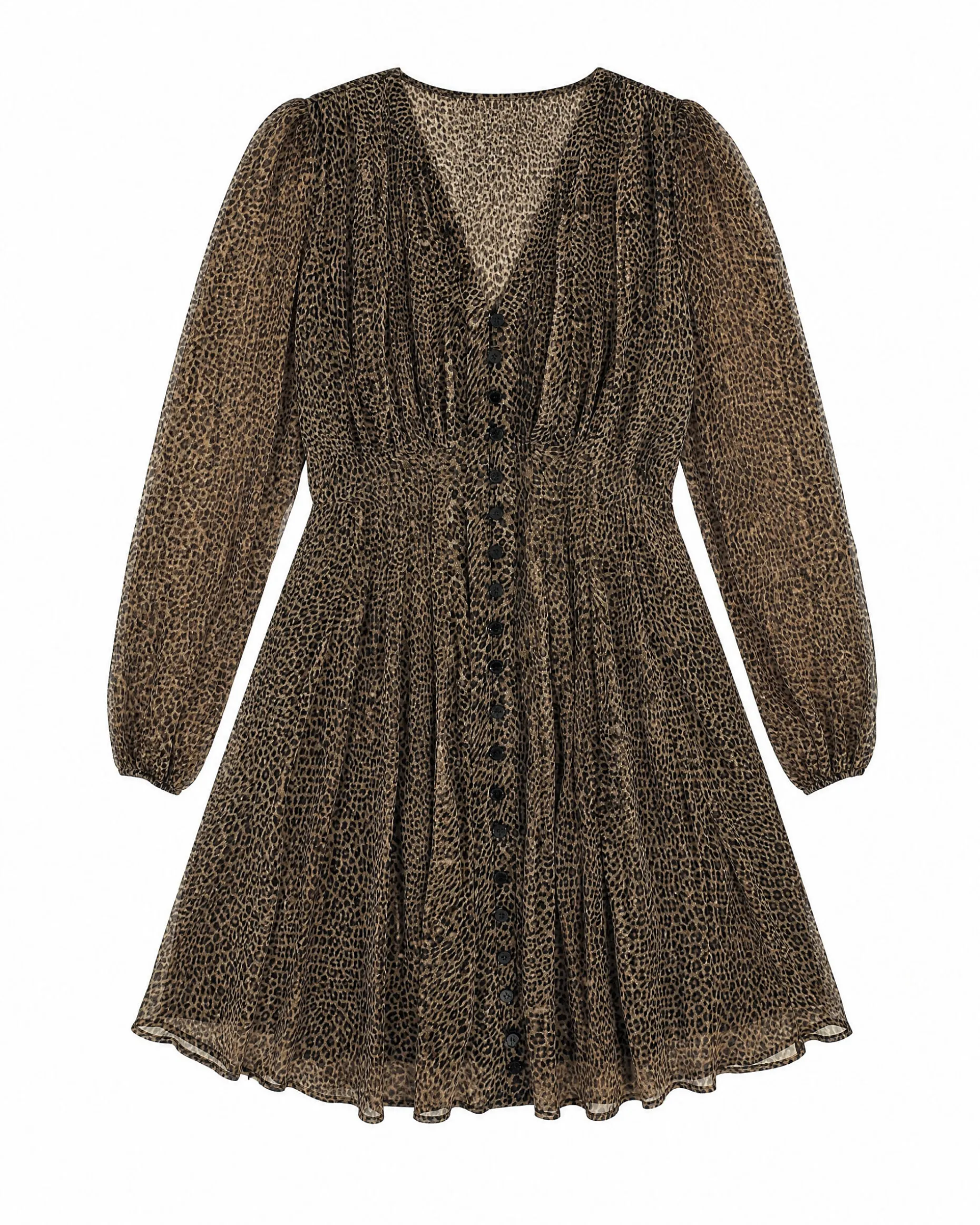 Robe courte imprimé léopard