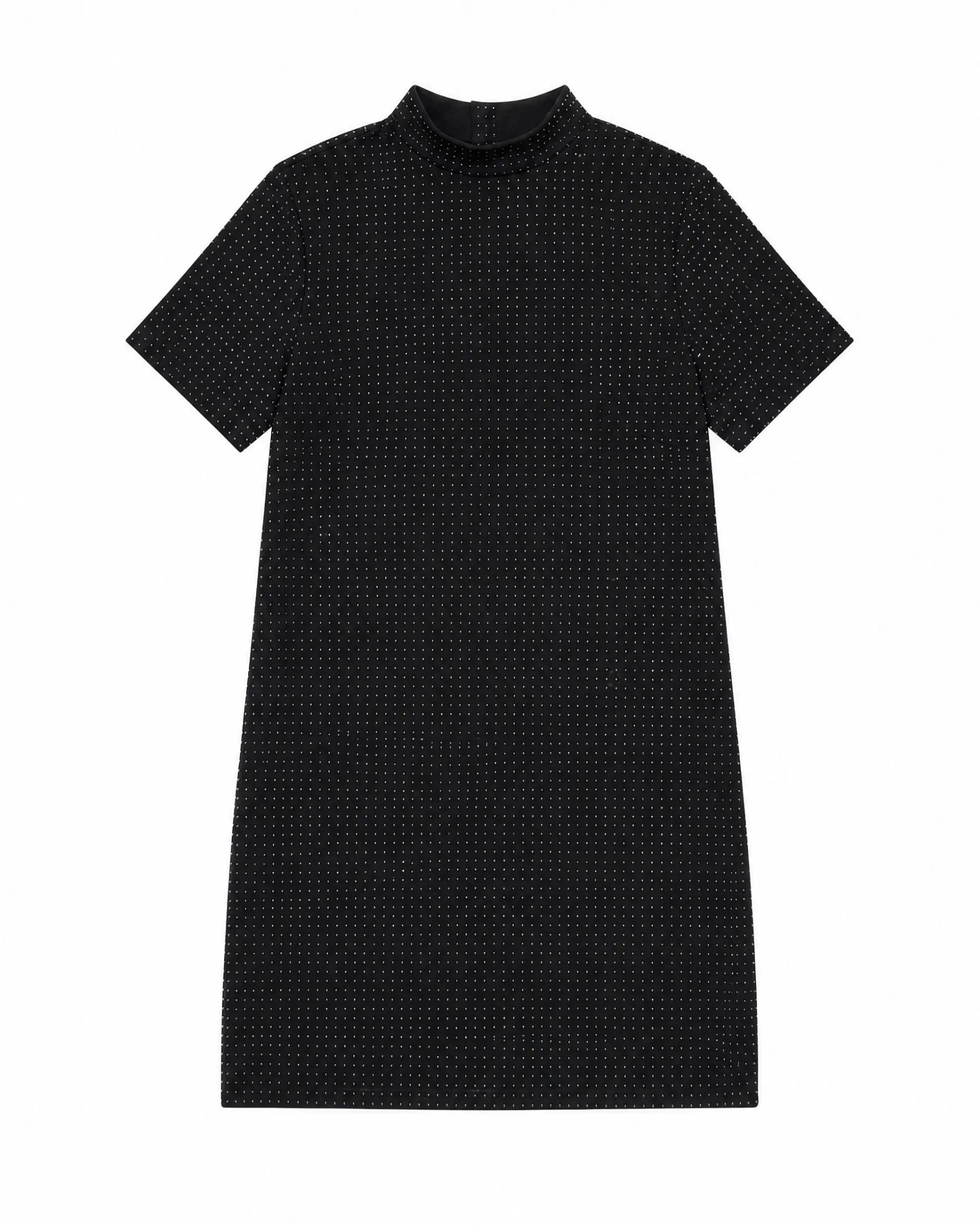 Robe courte strassée grise