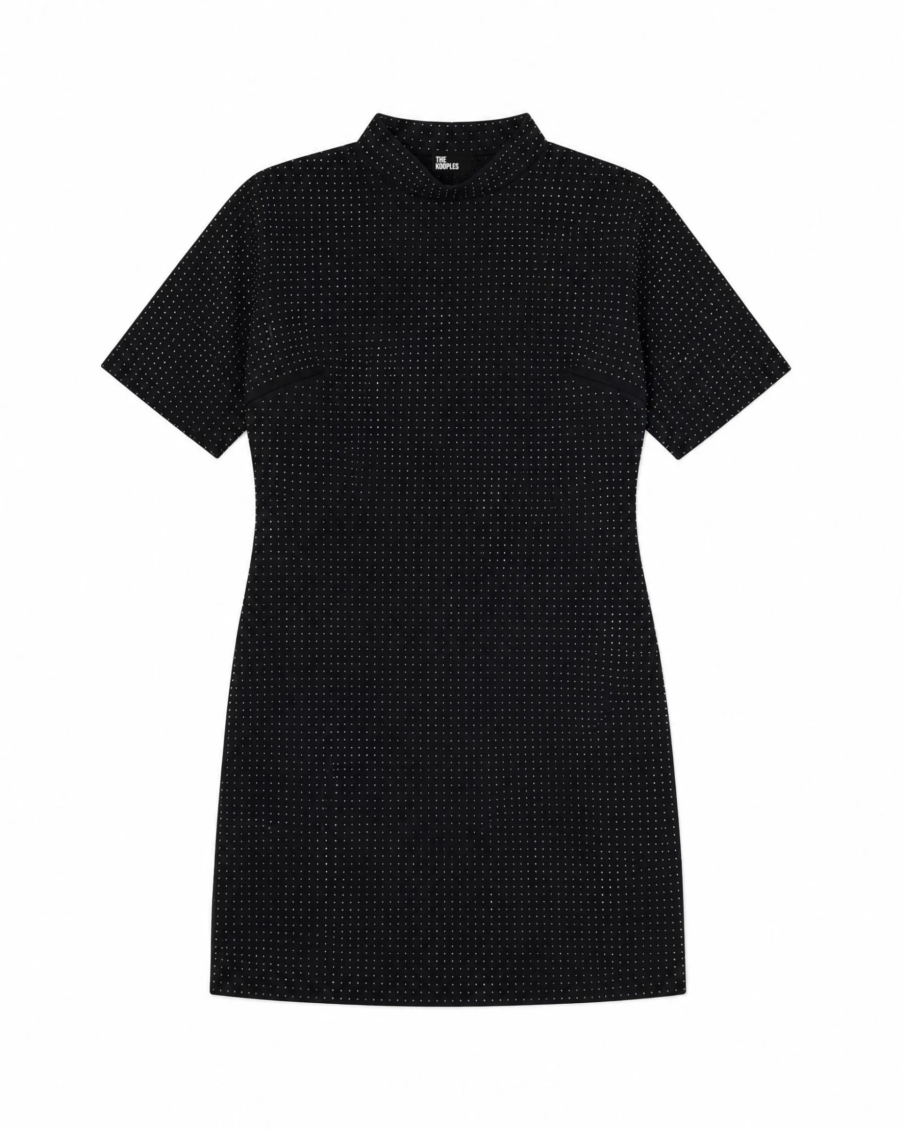Robe courte strassée noire