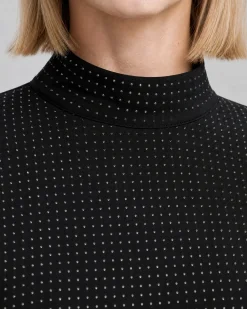 Robe courte strassée noire