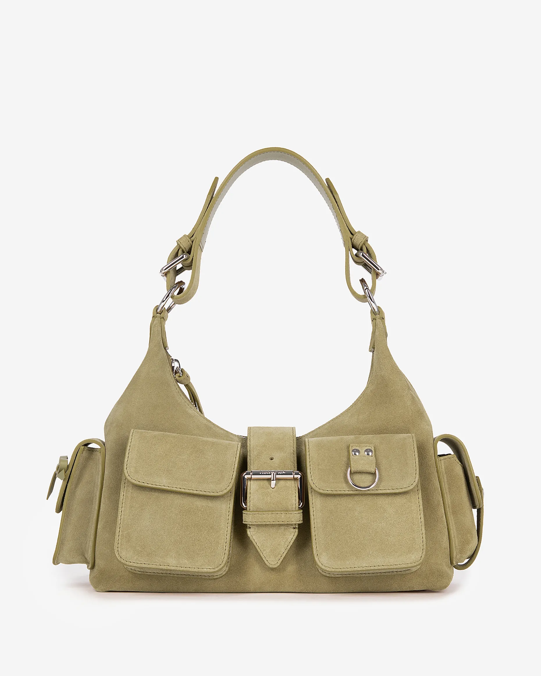 Sac Amelia en cuir suède camel