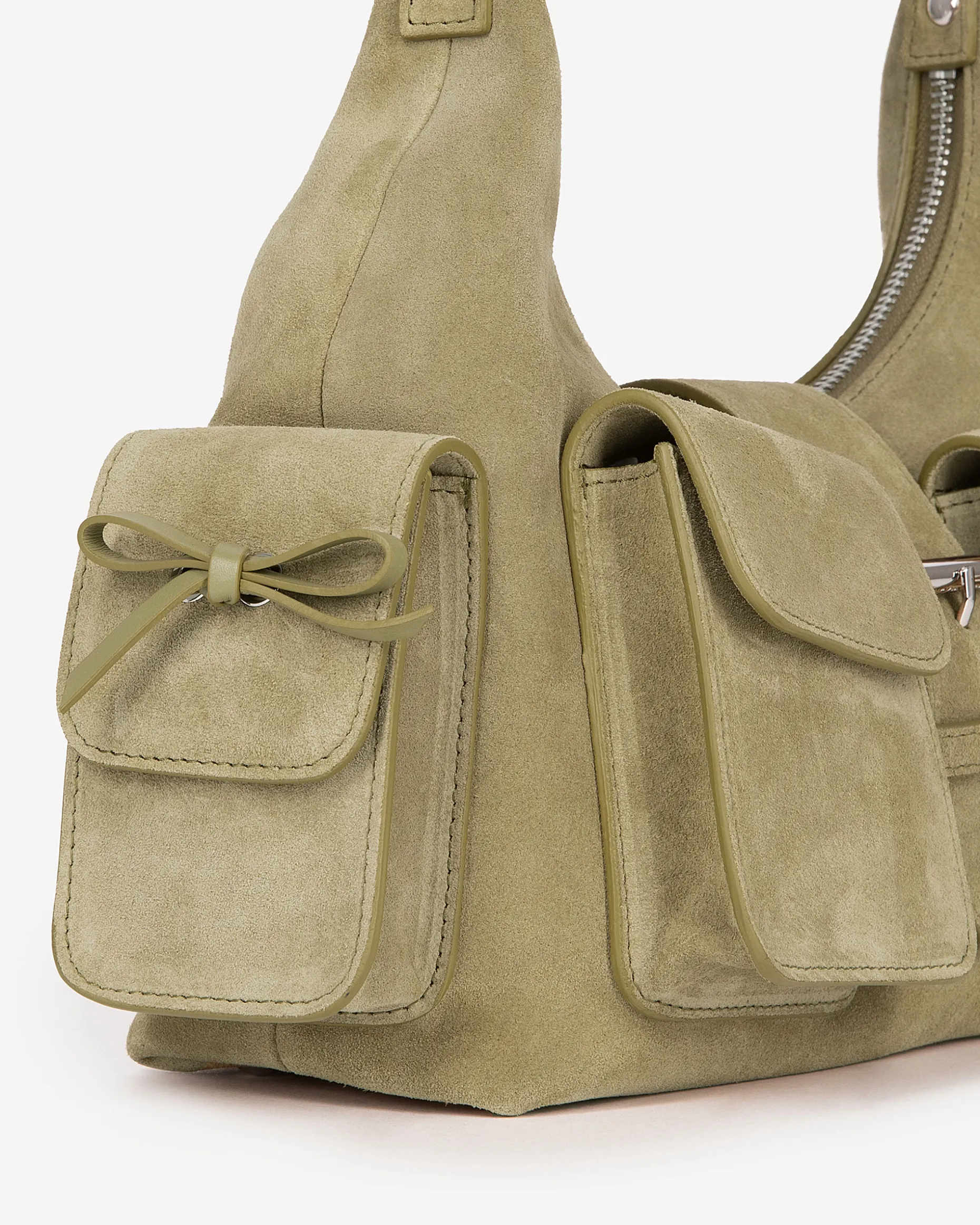 Sac Amelia en cuir suède camel