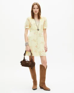 Sac Amelia small en cuir suède marron