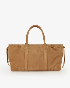 Sac cabas en suède marron