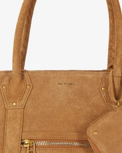 Sac cabas en suède marron