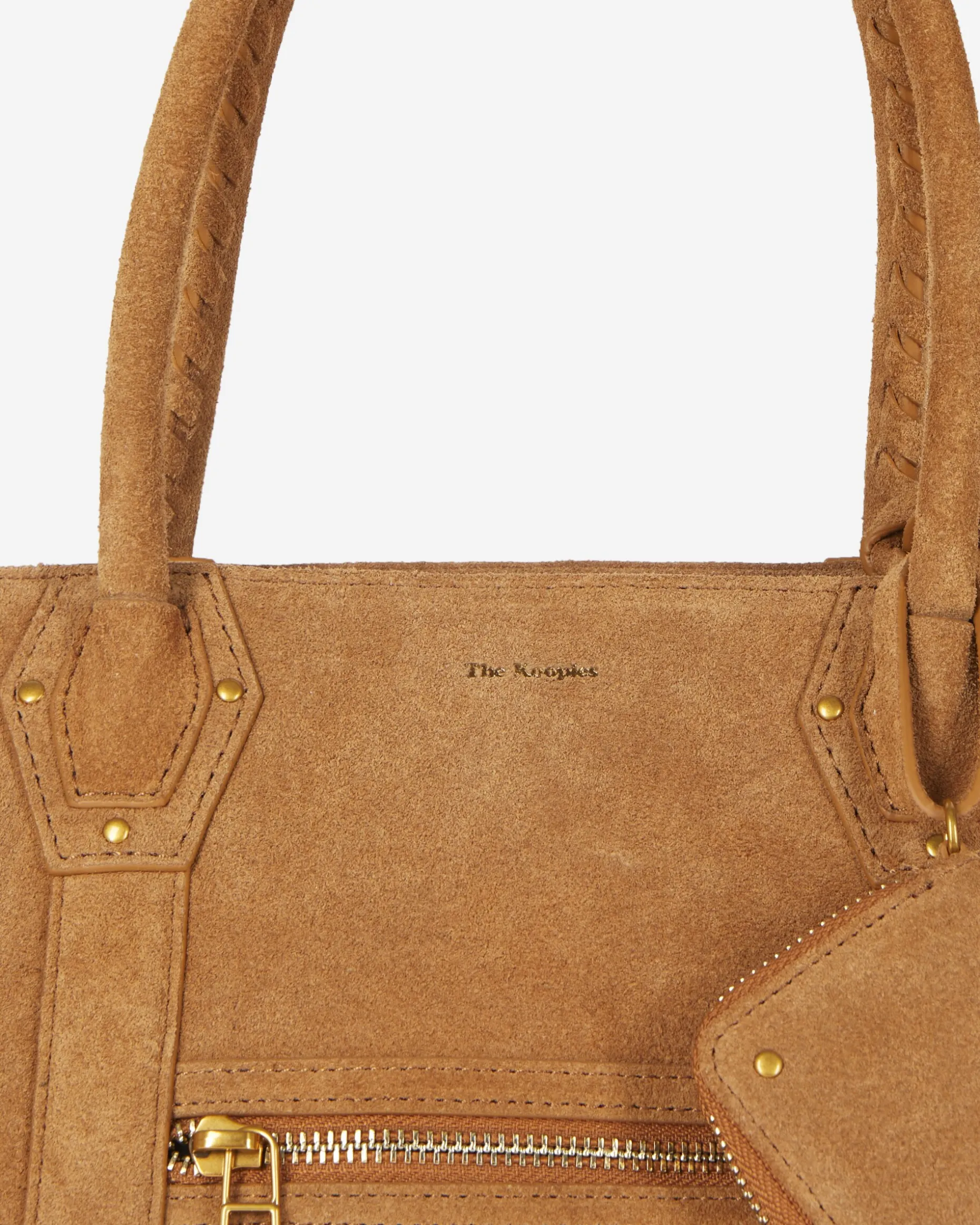 Sac cabas en suède marron