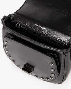 Sac Emily arrondi à studs noir